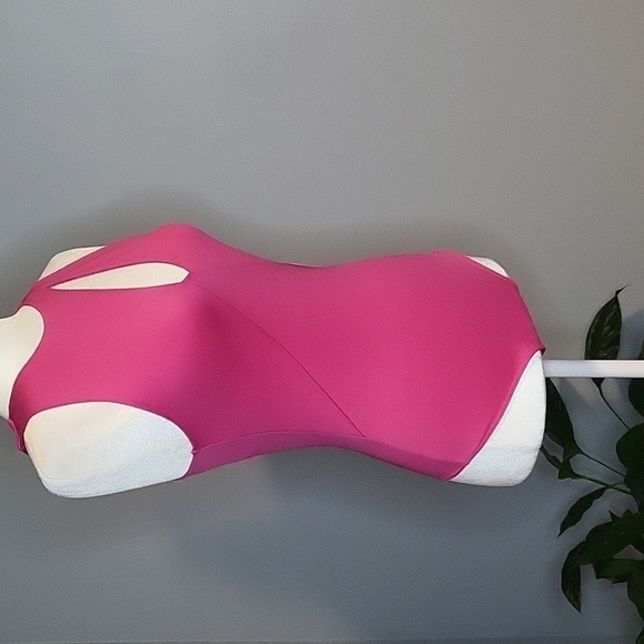 Live in the Moment Pink High Neck Thong Bodysuit with Cutout - Size S - Picture 2 of 12